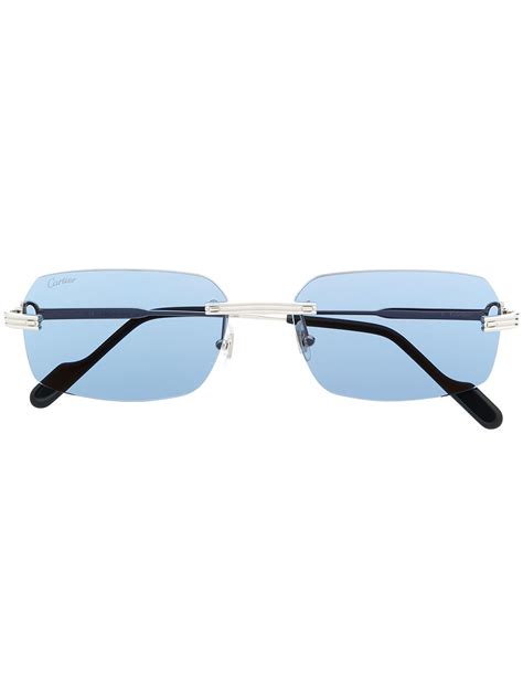 occhiali bianchi cartier|Cartier Eyewear Occhiali Squadrati .